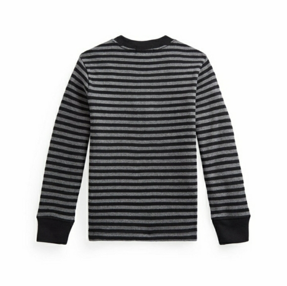 NWT Polo Ralph Lauren Little Boys Striped Waffle-knit Long Sleeves T-shirt - Picture 2 of 4